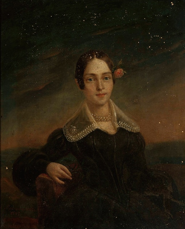 Ambroży Mieroszewski - Portrait of a young woman