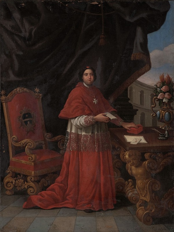 Anonymous - Portrait of a cardinal, Knight of Malta