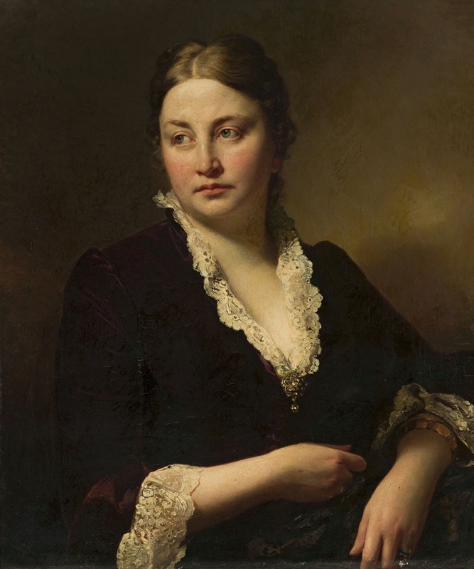 Anonymous - Portrait of a young woman – Johana Freün von Tschamer