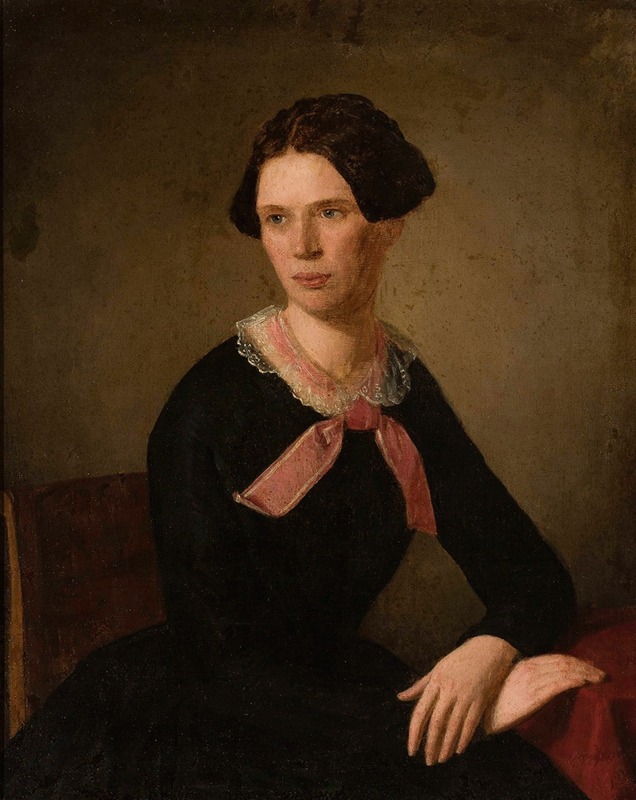 Anonymous - Portrait of Leokadia Krupska, sister of Bonifacy