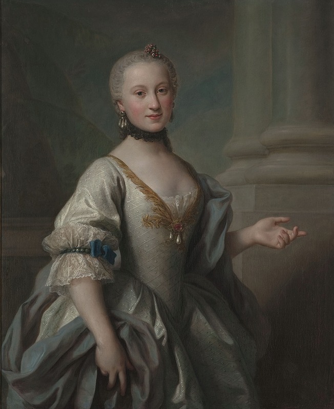 Anonymous - Portrait of Maria Amalia Fryderyka Mniszech née Brühl (1737–1772)