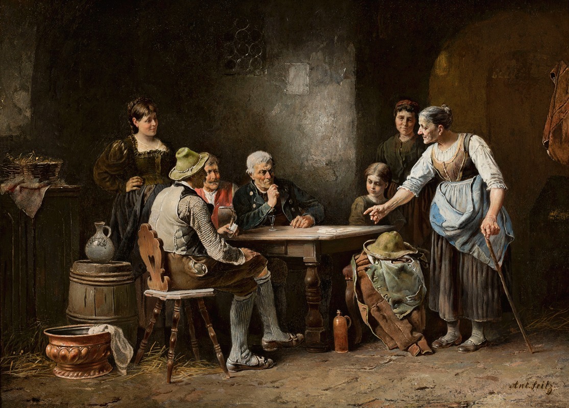 Anton Seitz - Scene in a tavern