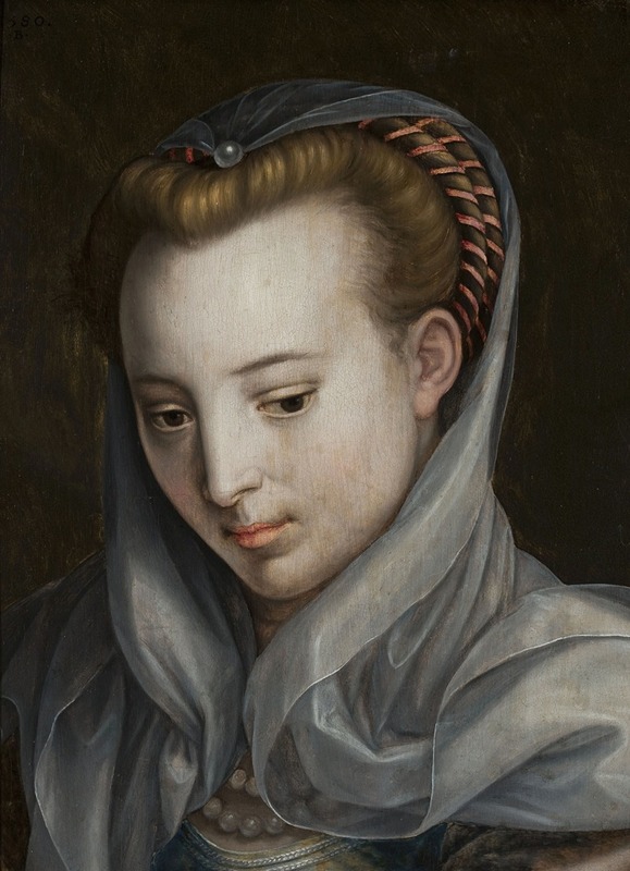 Bernaert de Rijckere - Head of a woman looking down to the right