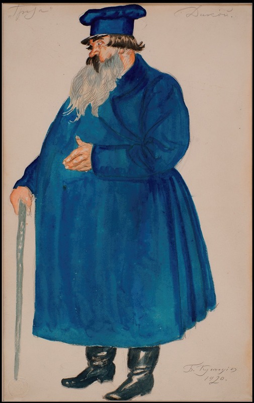 Boris Kustodiev - Costume Design for the Merchant Dikoy from Alexander Ostrovsky’s Play ‘The Storm’