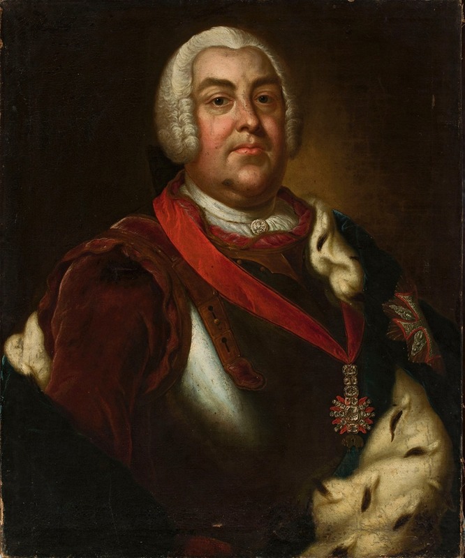 Christian Benjamin Müller - Portrait of Augustus III the Saxon, King of Poland