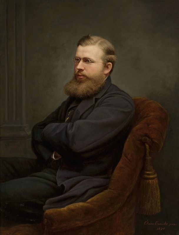 Clara Wilhelmine Oenicke - Portrait of a man