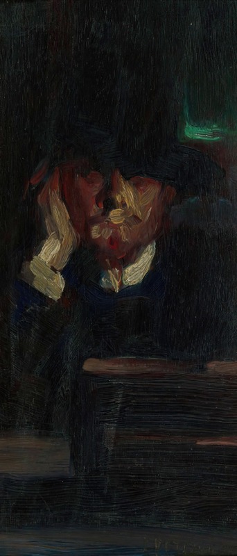 Czesław Pełczyński - Portrait of a man in a hat