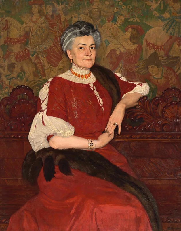 Edward Okuń - Portrait of Mrs. Herse
