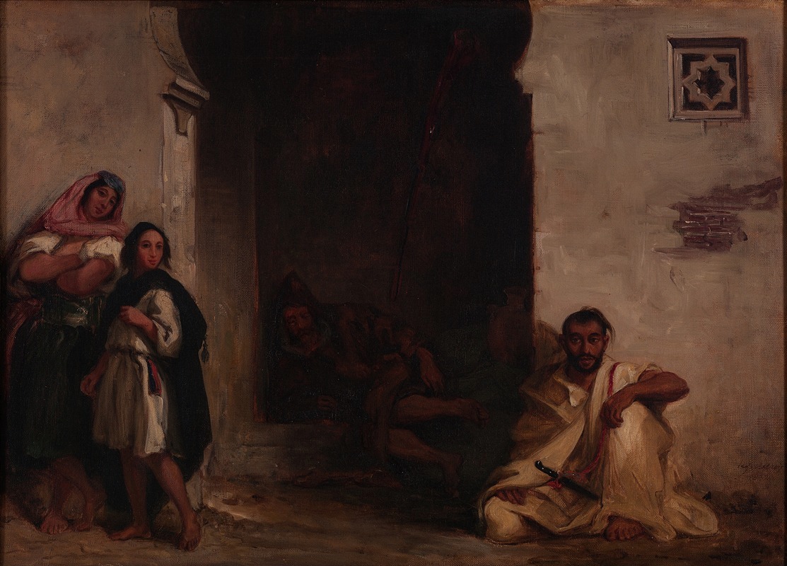 Eugène Delacroix - Street in Meknes 