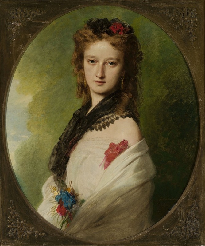 Franz Xaver Winterhalter - Portrait of Zofia Zamoyska née Potocka