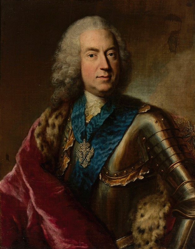 Georg Desmarées - Portrait of Karl August Rex, Saxon minister