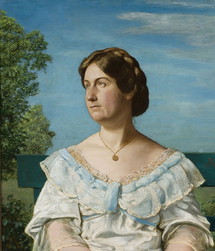 Hans Thoma - Portrait of Ella Blaue, artist’s adopted daughter