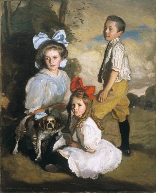 Harrington Mann - Portrait of Three Knox Children