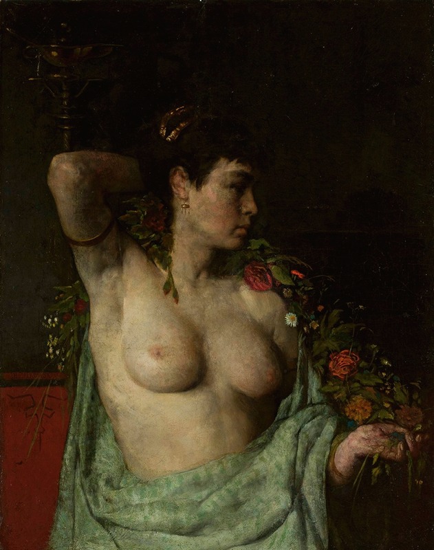 Henryk Piątkowski - Maenad – female semi-nude
