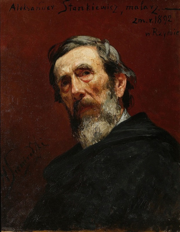 Henryk Siemiradzki - Portrait of Aleksander Stankiewicz, painter