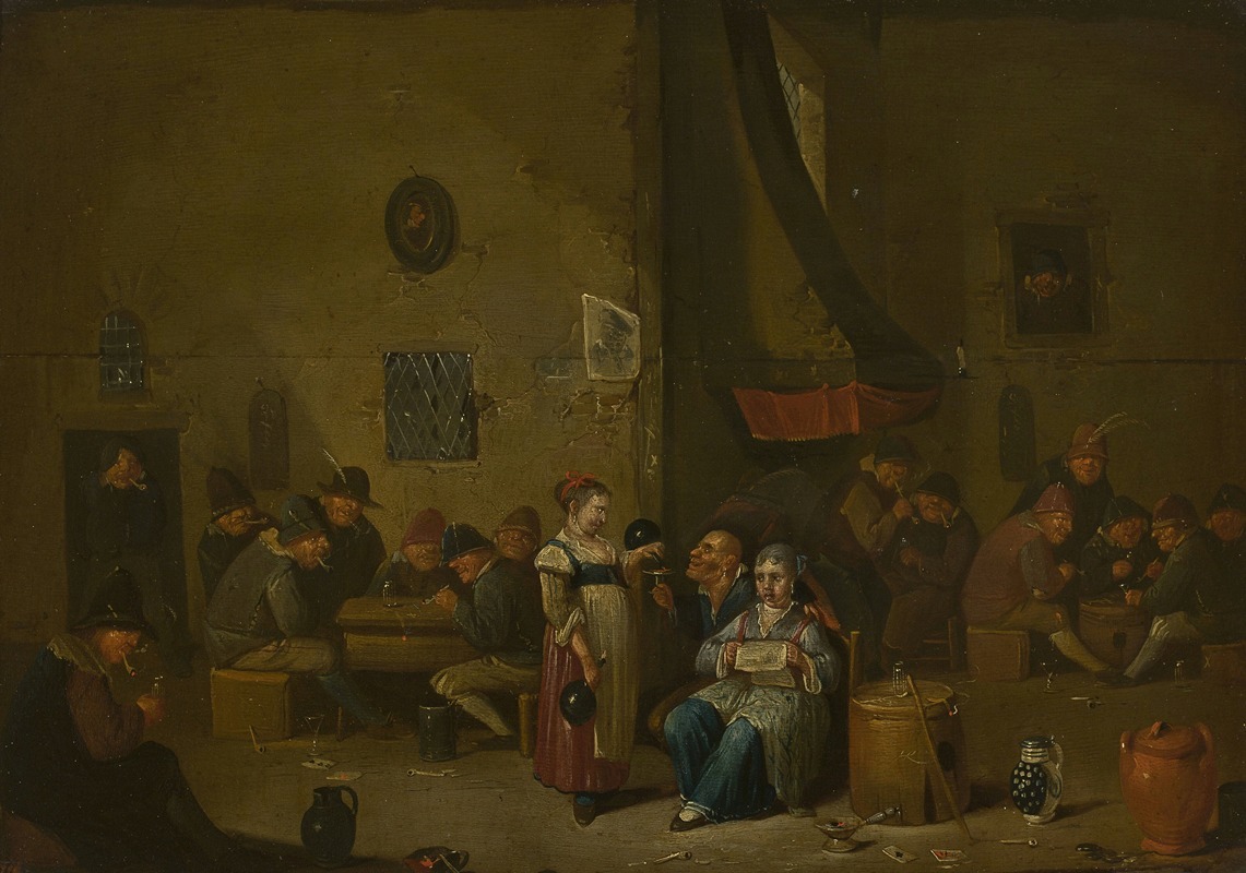 Hubert van Ravesteyn - Genre scene in a tavern