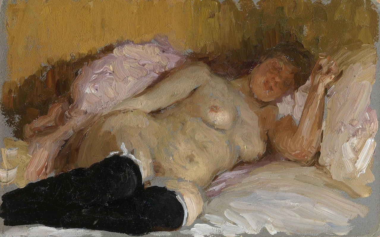 Ilya Efimovich Repin - The Artist’s Wife Natalia Nordman Sleeping