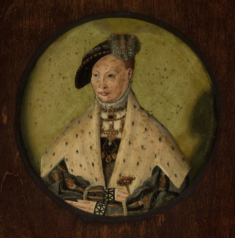 Jacob Binck - Portrait of princess Dorothea, wife of Albrech of Prussia
