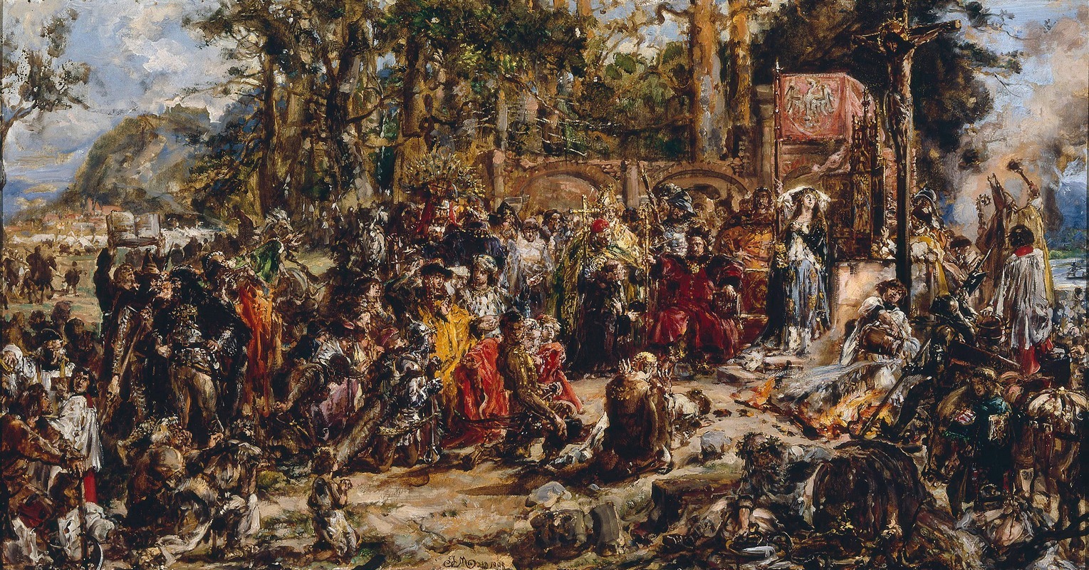 Jan Matejko - Baptism of Lithuania, from the series “History of Civilization in Poland”