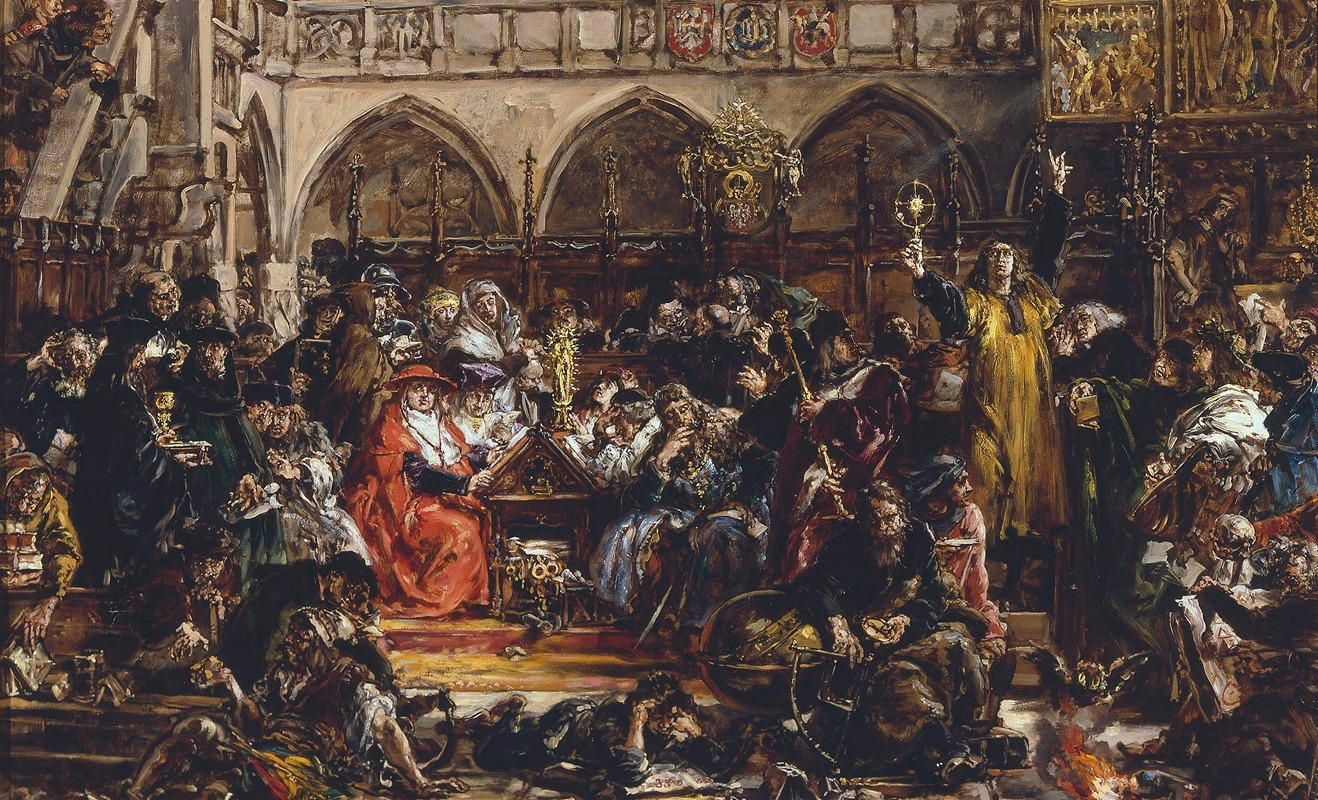 Jan Matejko - Influence of the university on the country, from the series “History of Civilization in Poland”
