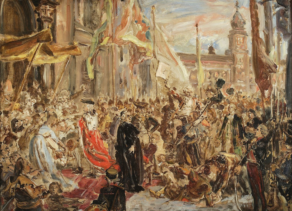 Jan Matejko - Sketch for the painting “Constitution of the 3 May”