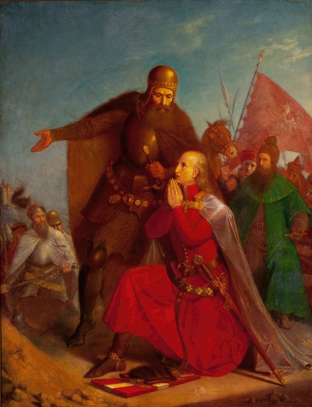 Jan Matejko - Władysław Jagiełło and Vytautas praying before the battle of Grunwald