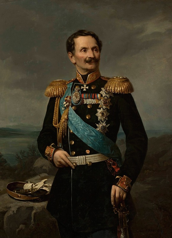 Jan Michał Strzałecki - Portrait of Friedrich Berg