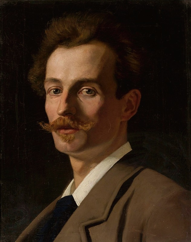 Jan Styka - Portrait of Franciszek Krudowski, painter