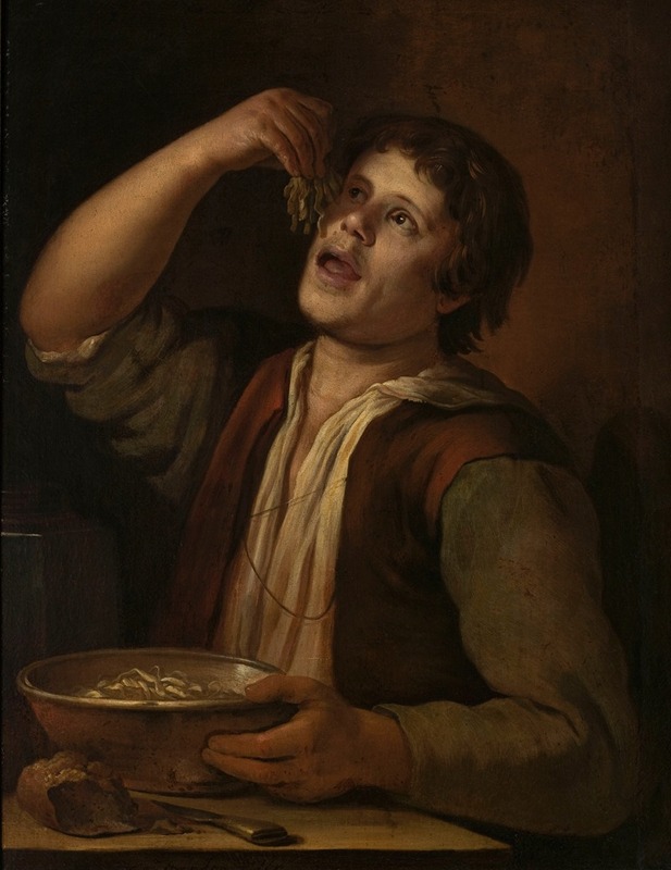 Jan Vermeer van Utrecht - Boy eating pods