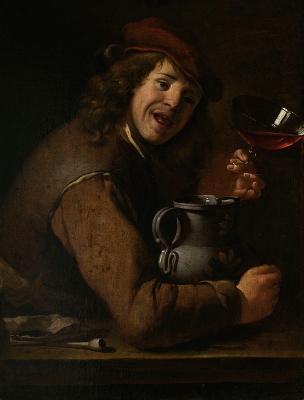 Jan Vermeer van Utrecht - Boy drinking wine