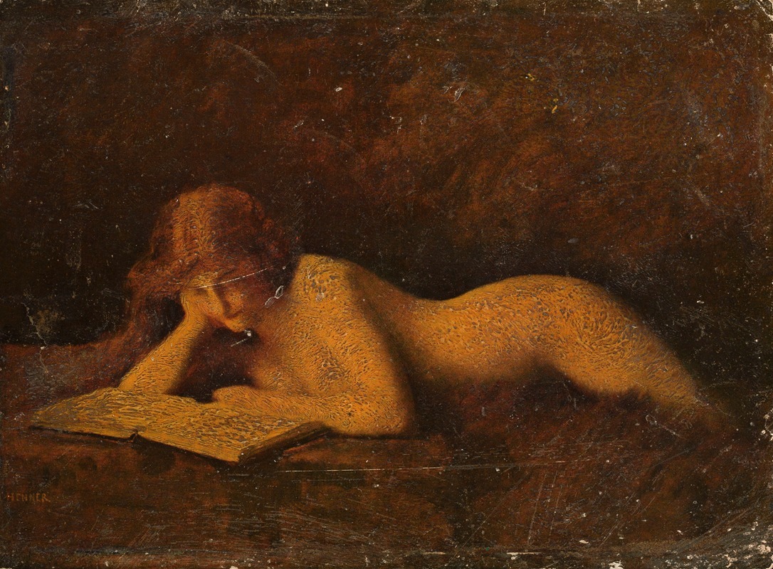 Jean-Jacques Henner - Reading woman