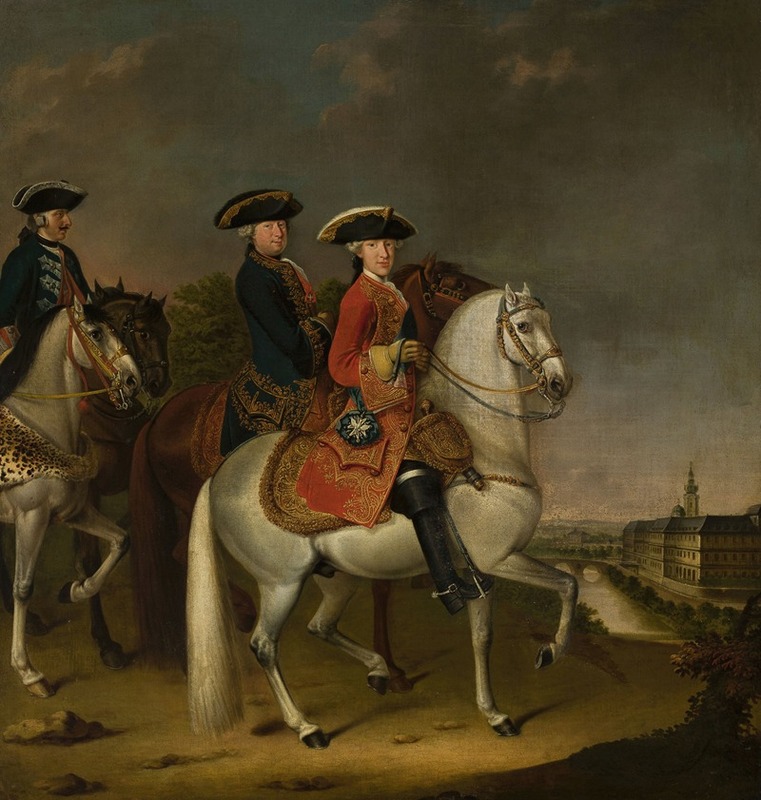 Johann Friedrich Löber - Three horsemen