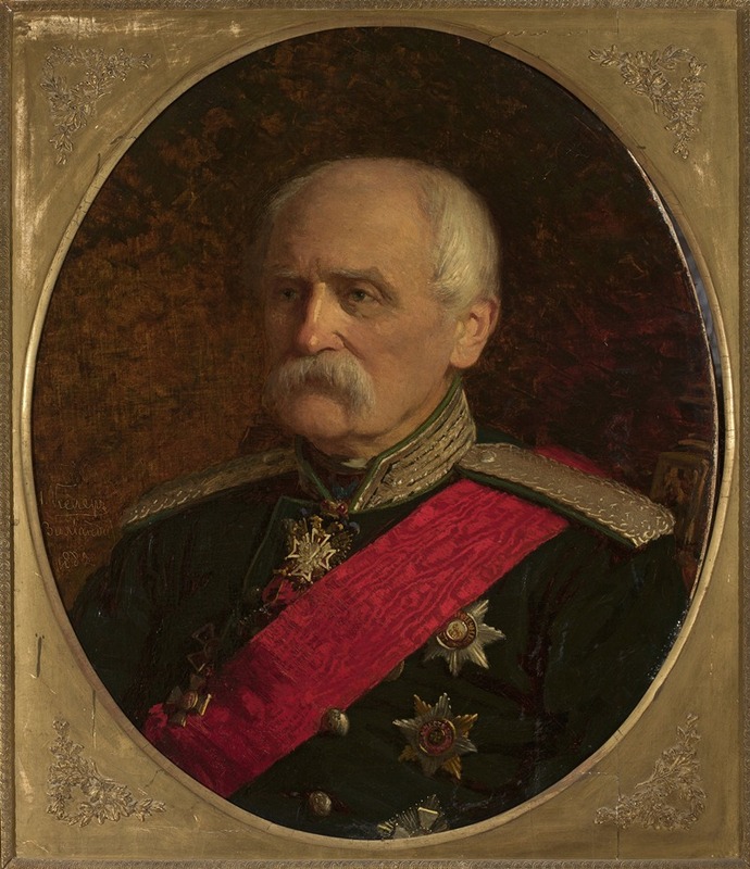 Johann Köler - Portrait of major general Stanisław Kierbedź, engineer
