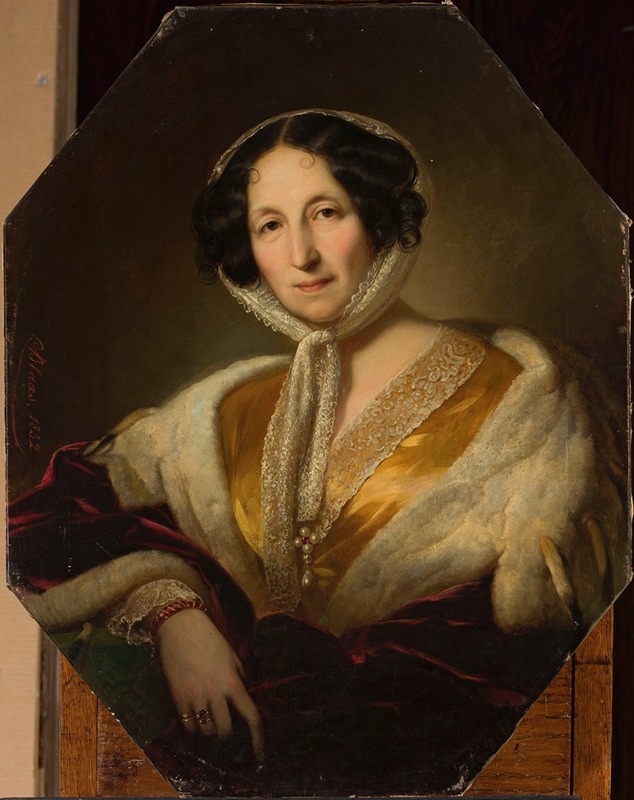 Karl von Blaas - Portrait of Elżbieta Woroncow née Branicka(1792–1880)