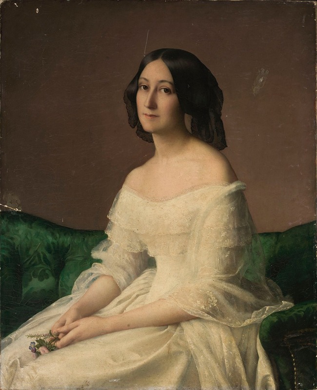 Louis Janmot - Portrait of Hortense Thayer née Bertrand