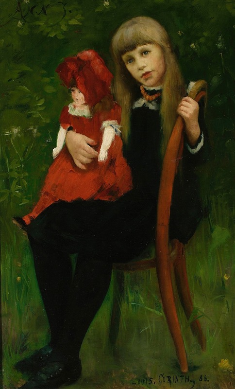 Lovis Corinth - Portrait of Anna Schaumburg with a doll