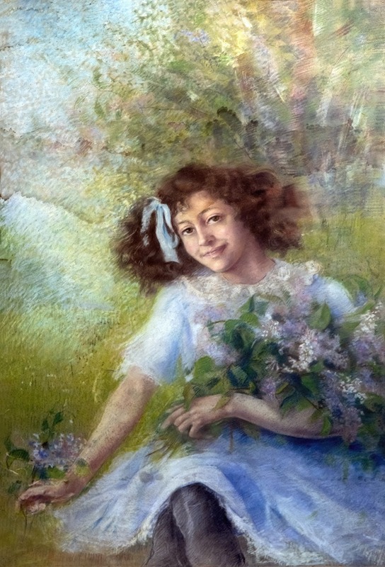 Luce Boyals - Young girl with bouquet