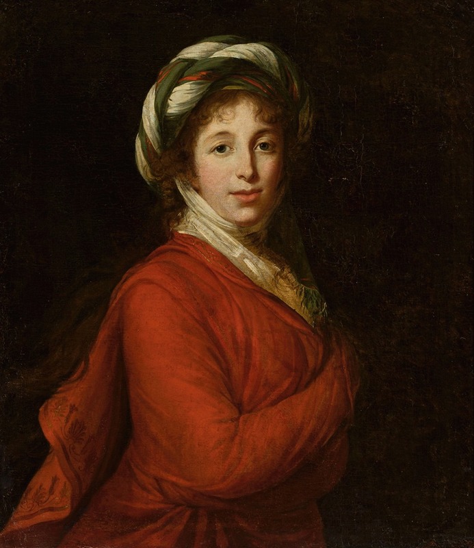 Elisabeth Louise Vigée Le Brun - Portrait of a woman in a turban