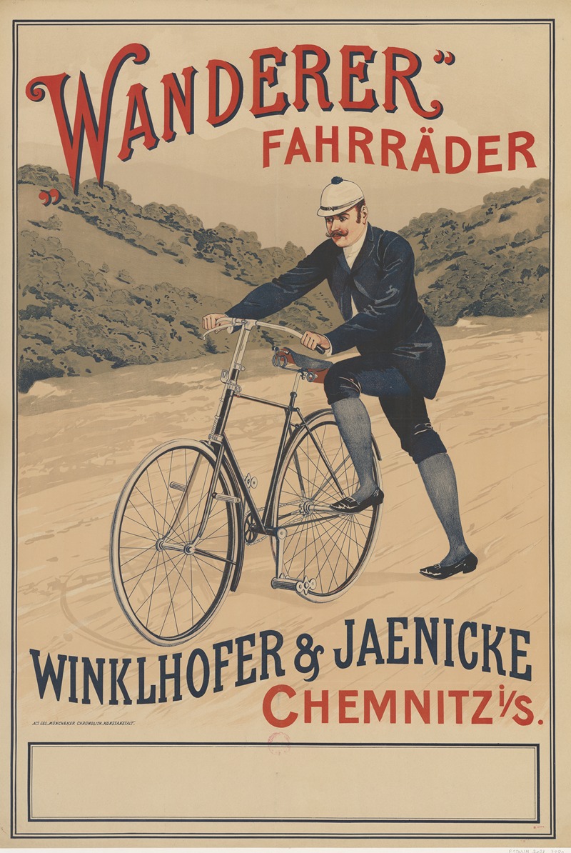 Anonymous - Wanderer Fahrräder. Winklhofer & Jaenicke. Chemnitz i,s