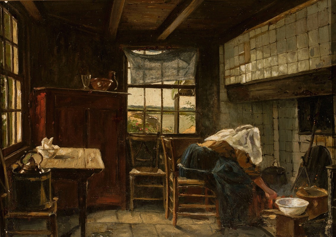Pavel Alexandrovich Svedomsky - Finnish cottage interior