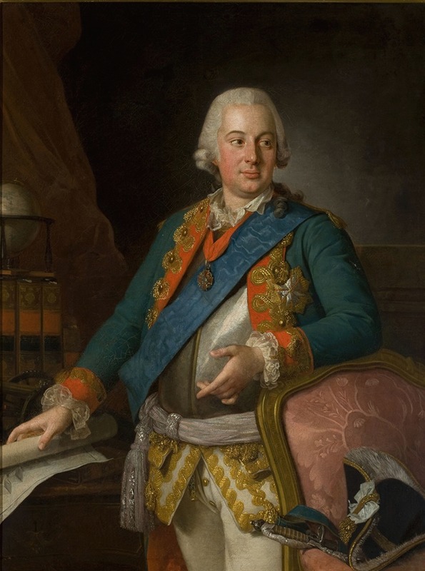 Per Krafft the Elder - Portrait of Alojzy Brühl (1739–1793), general