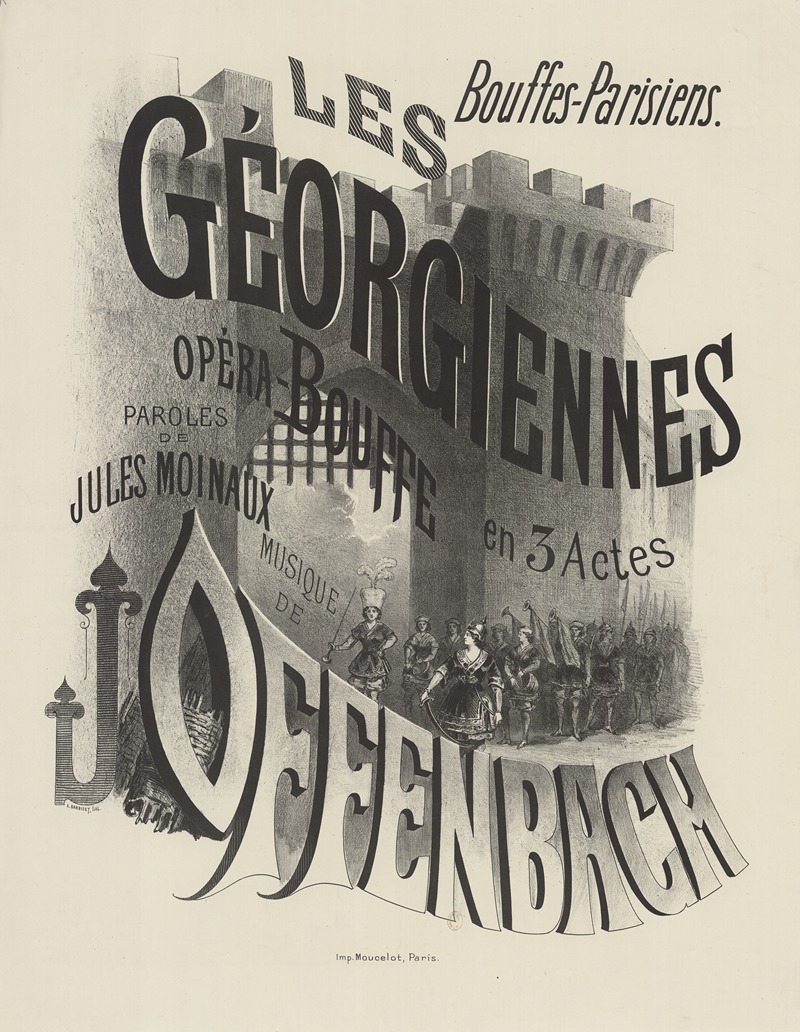 Antoine Barbizet - Bouffes-Parisiens. Les Géorgiennes, opéra-bouffe en 3 actes