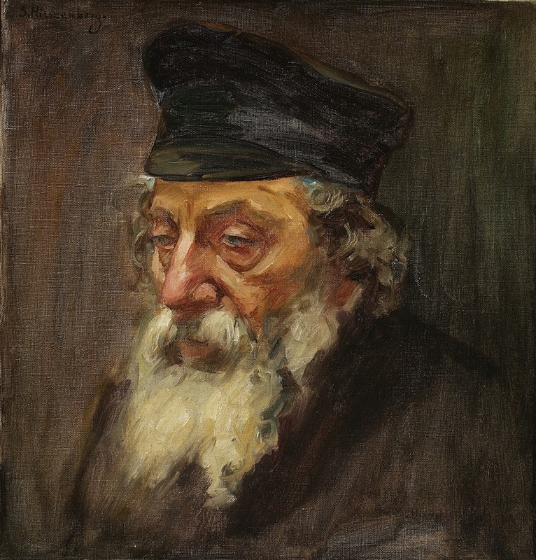 Samuel Hirszenberg - Head of a Jew