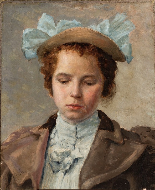 Valentin Alexandrovich Serov - Portrait study of a young girl