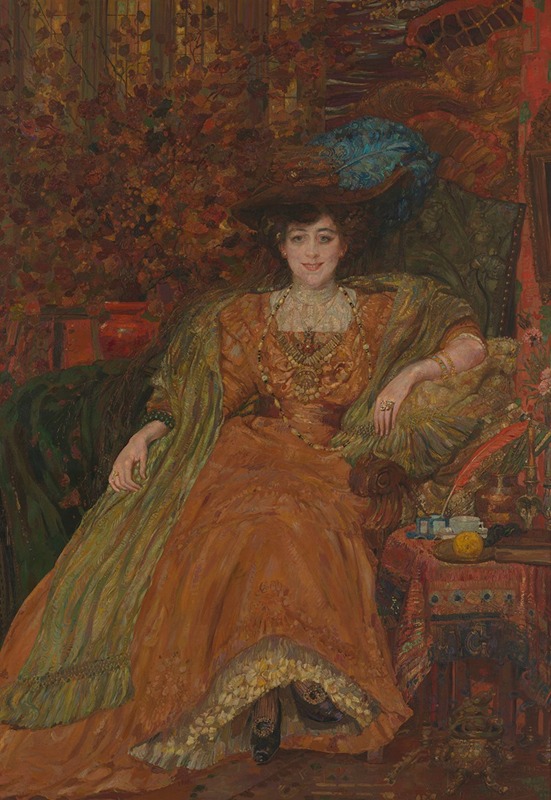 Henri de Groux - Portrait of Emma Lambotte