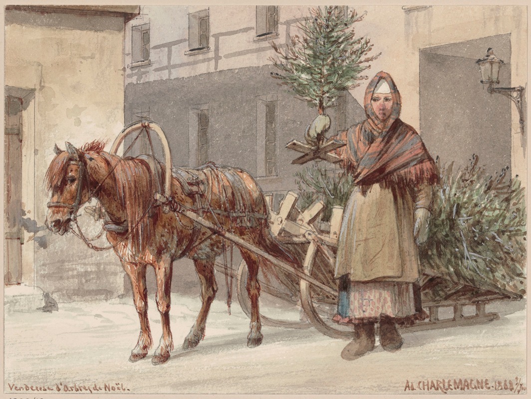 Adolf Jossifowitsch Charlemagne - Christmas Tree Saleswoman
