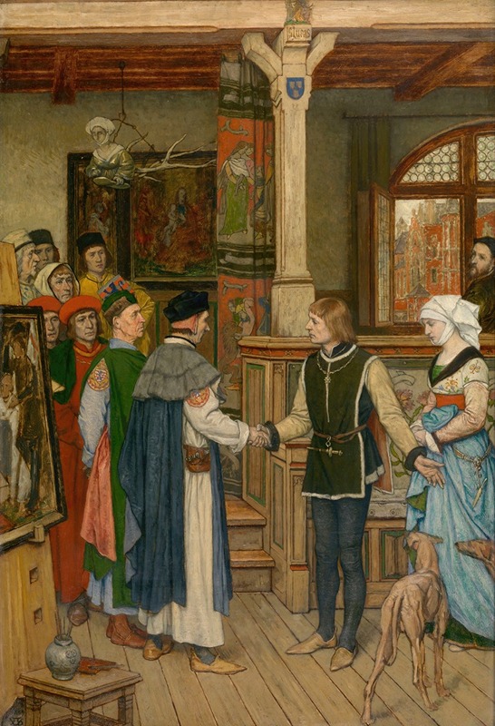 Albert Frans Lieven De Vriendt - The Magistrates Visit the Workshop of Jan van Eyck
