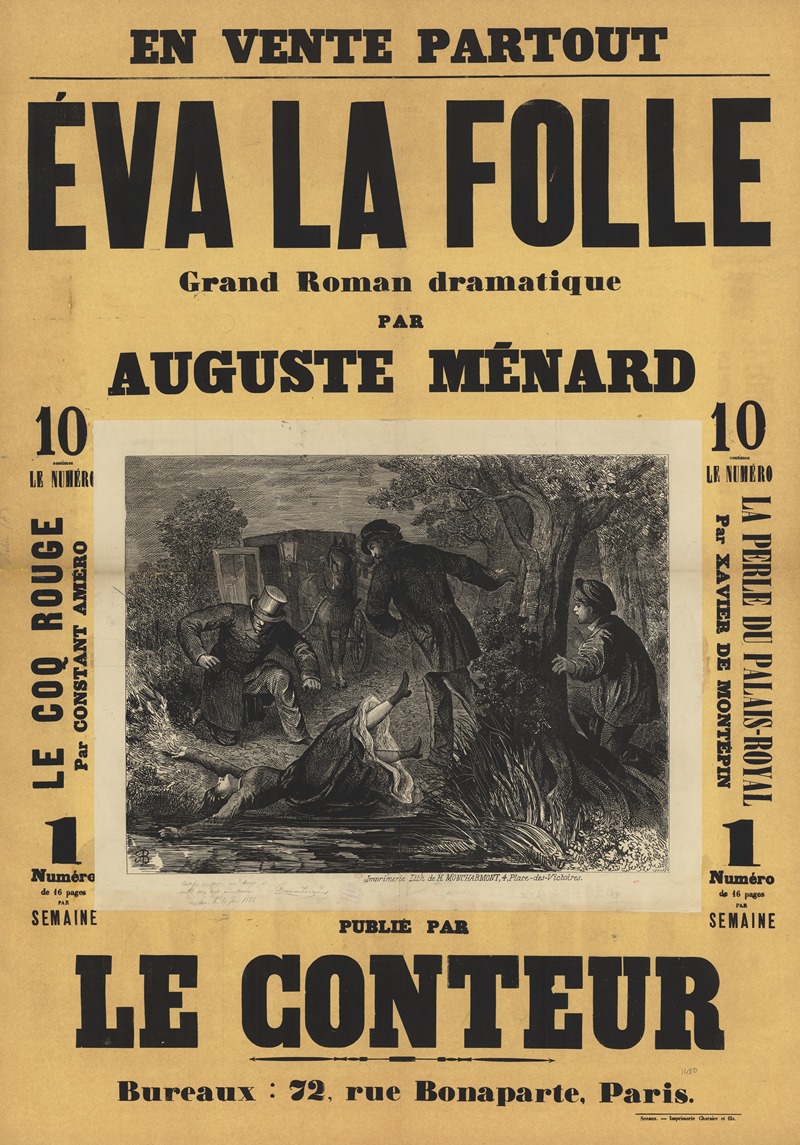 Auguste Belin - Eva la folle, grand roman dramatique par Auguste Ménard