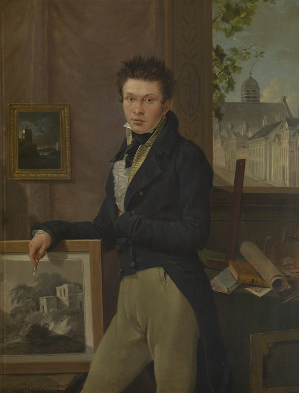 Anton Pierre Steyaert - Self-portrait