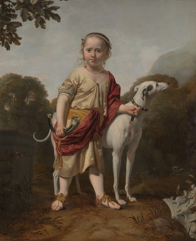 Caesar Van Everdingen - Portrait of a Girl as a Huntress